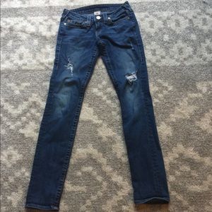 True Religion Distressed Jeans size 27